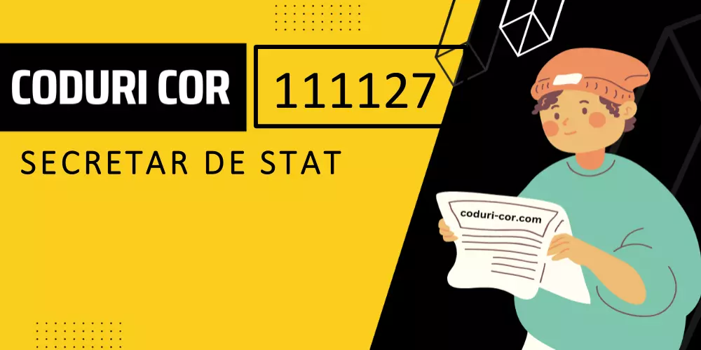 Cod COR secretar de stat