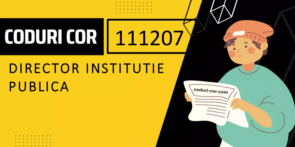 Cod COR director institutie publica