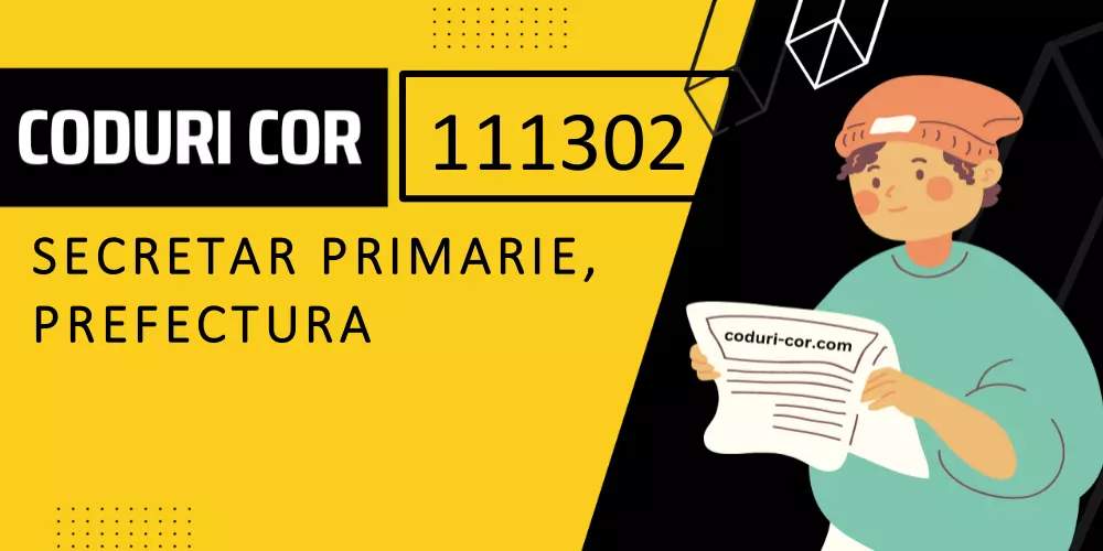 Cod COR secretar primarie, prefectura