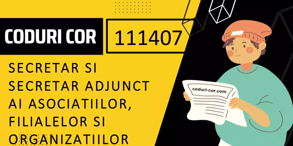 Cod COR secretar si secretar adjunct ai asociatiilor, filialelor si organizatiilor obstesti