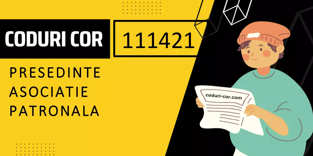 Cod COR presedinte asociatie patronala
