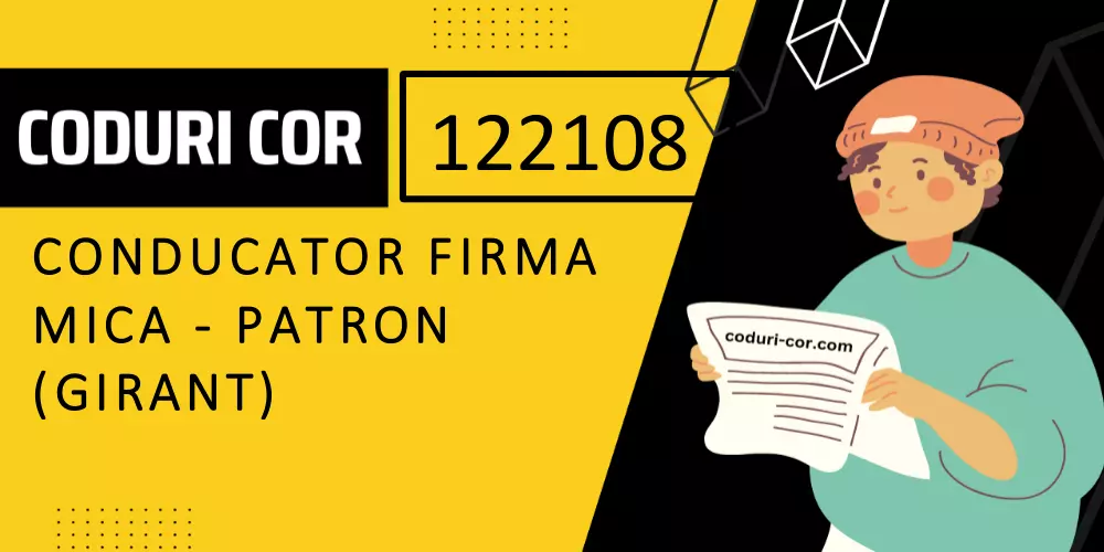 Cod COR conducator firma mica - patron (girant)
