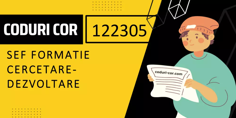 Cod COR sef formatie cercetare-dezvoltare