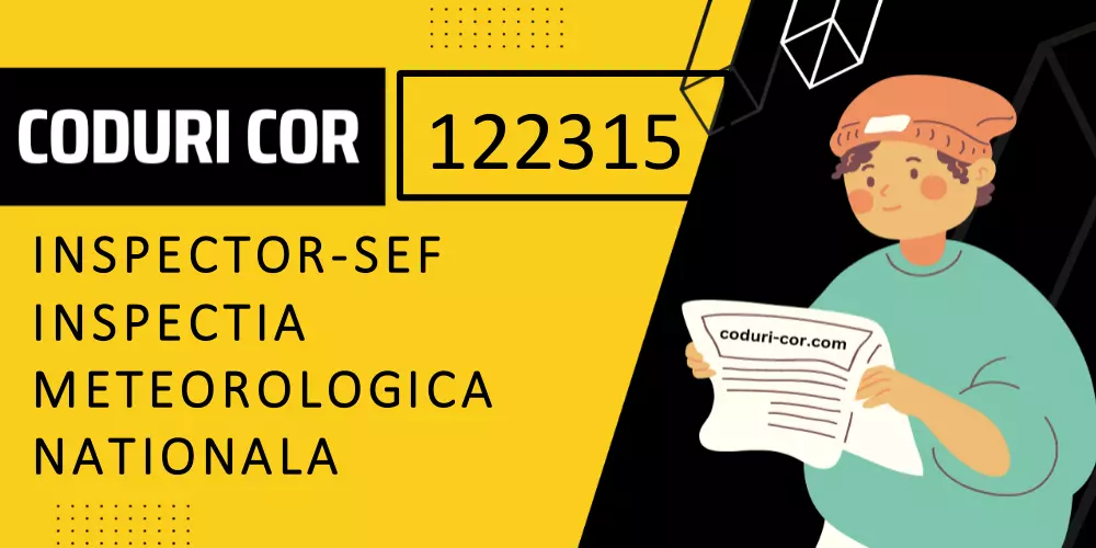 Cod COR inspector-sef inspectia meteorologica nationala