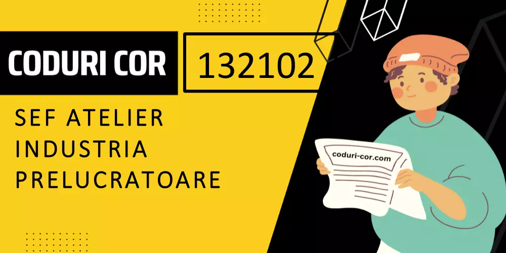 Cod COR sef atelier industria prelucratoare