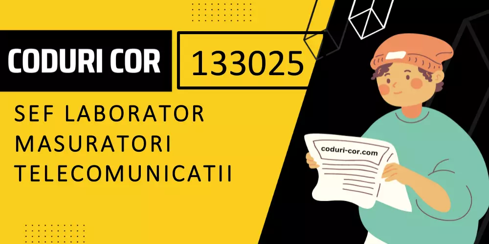 Cod COR sef laborator masuratori telecomunicatii