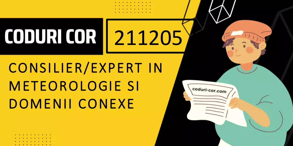 Cod COR consilier/expert in meteorologie si domenii conexe
