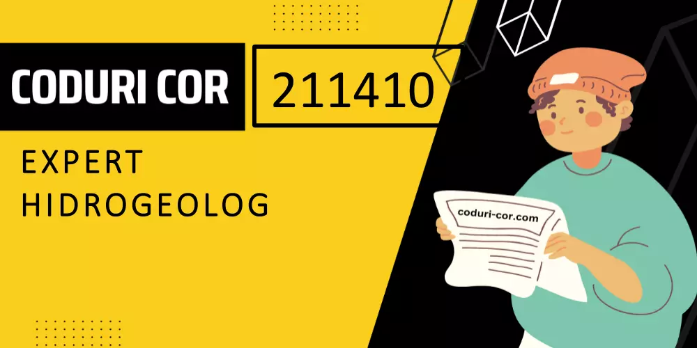 Cod COR expert hidrogeolog