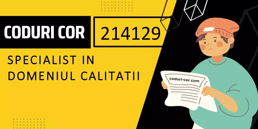Cod COR specialist in domeniul calitatii