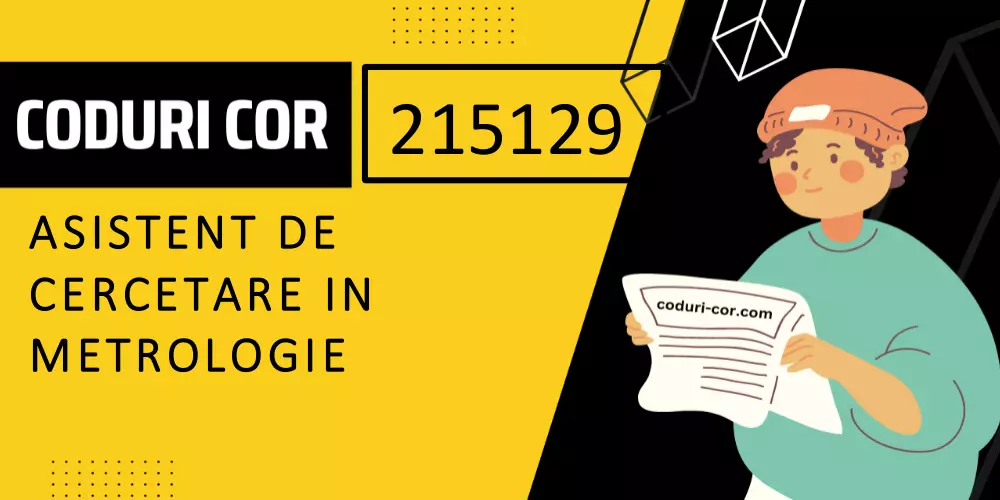 Cod COR asistent de cercetare in metrologie