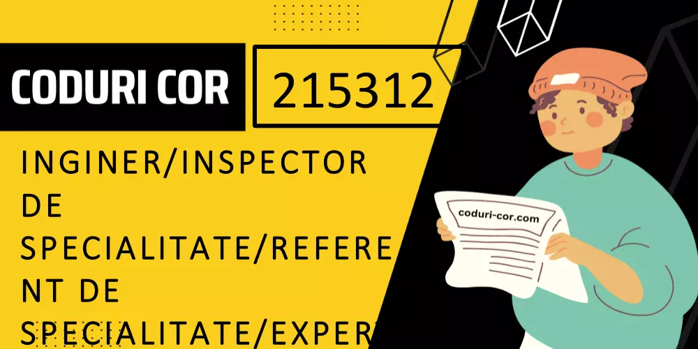 Cod COR inginer/inspector de specialitate/referent de specialitate/expert in serviciile de trafic aerian