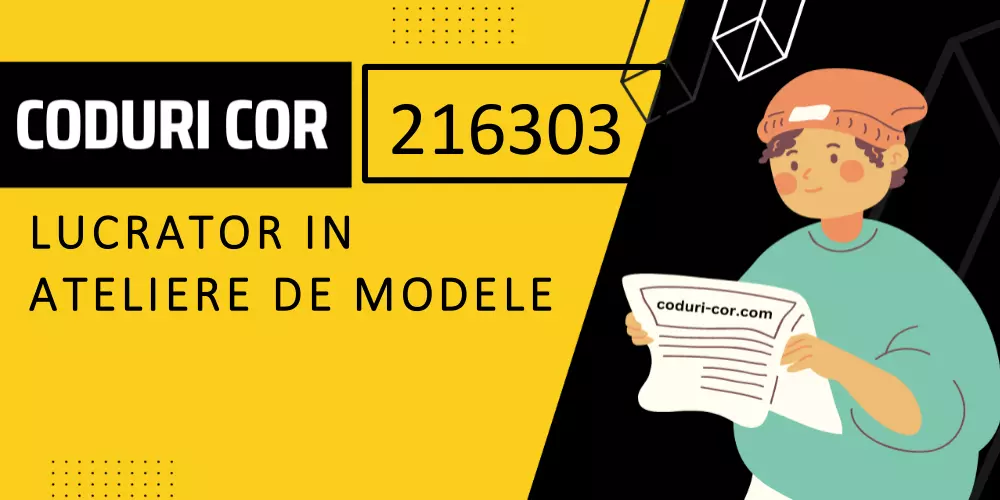 Cod COR lucrator in ateliere de modele