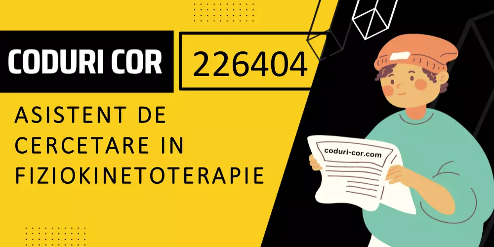 Cod COR asistent de cercetare in fiziokinetoterapie