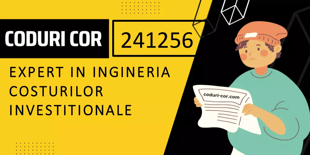Cod COR expert in ingineria costurilor investitionale