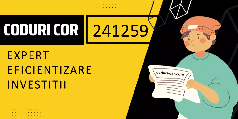 Cod COR expert eficientizare investitii