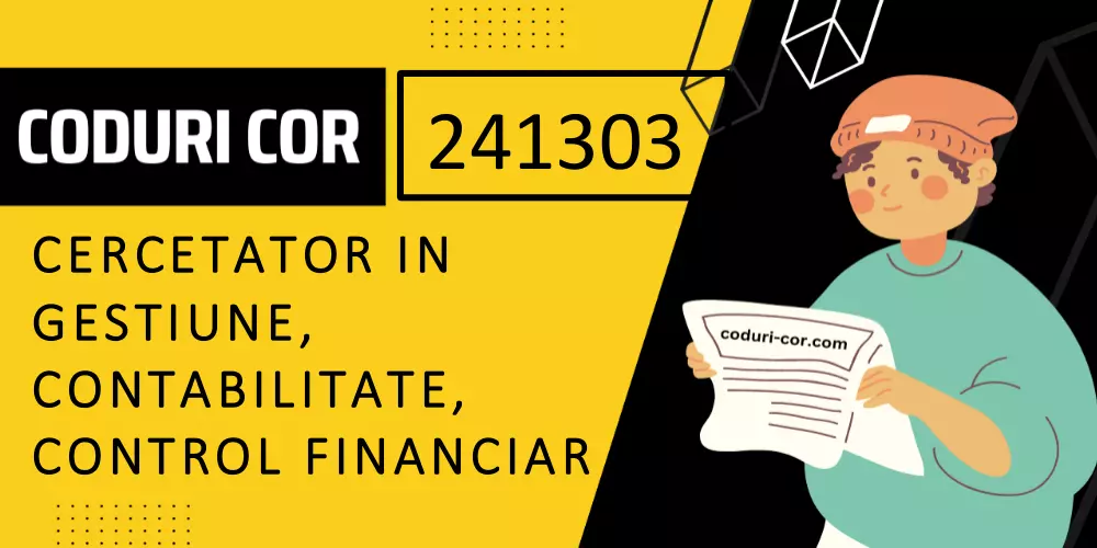 Cod COR cercetator in gestiune, contabilitate, control financiar
