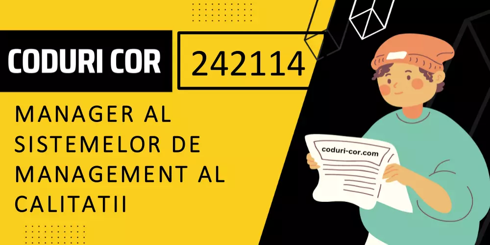 Cod COR manager al sistemelor de management al calitatii