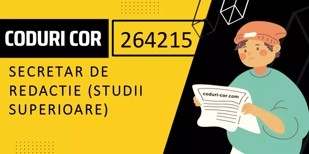 Cod COR secretar de redactie (studii superioare)