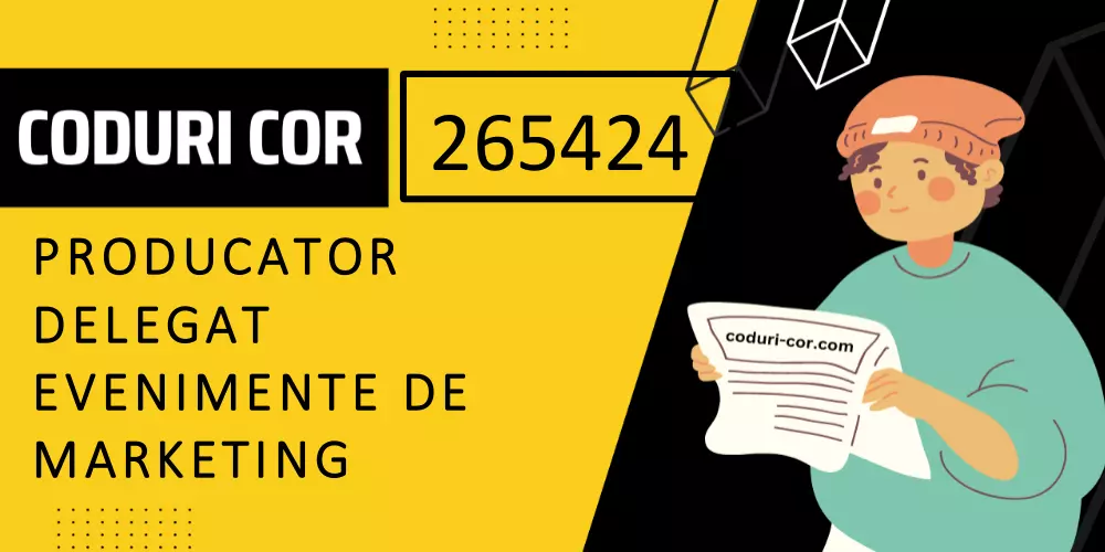 Cod COR producator delegat evenimente de marketing