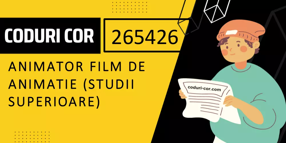 Cod COR animator film de animatie (studii superioare)