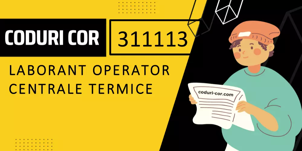 Cod COR laborant operator centrale termice
