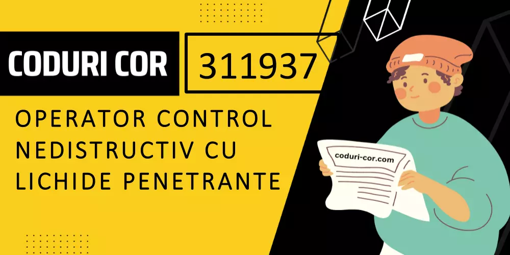 Cod COR operator control nedistructiv cu lichide penetrante