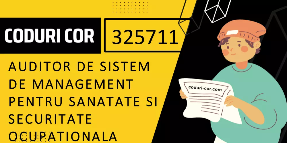 Cod COR auditor de sistem de management pentru sanatate si securitate ocupationala