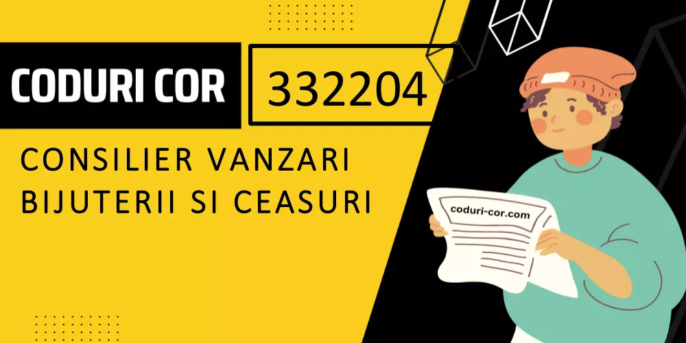 Cod COR consilier vanzari bijuterii si ceasuri