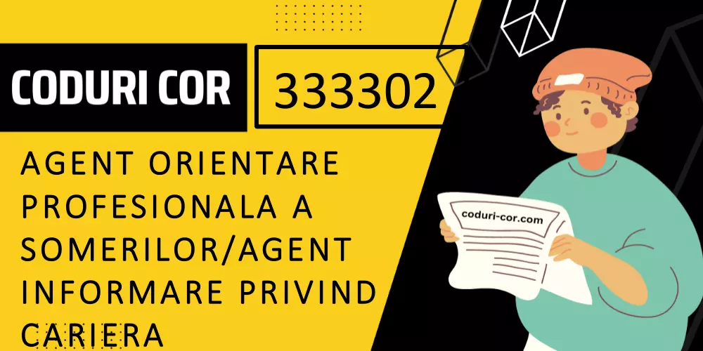 Cod COR agent orientare profesionala a somerilor/agent informare privind cariera