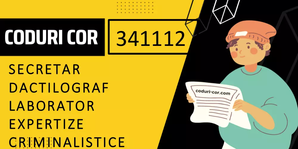 Cod COR secretar dactilograf laborator expertize criminalistice