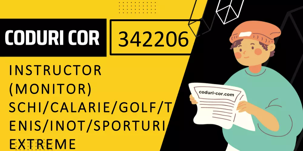 Cod COR instructor (monitor) schi/calarie/golf/tenis/inot/sporturi extreme