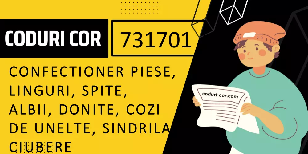 Cod COR confectioner piese, linguri, spite, albii, donite, cozi de unelte, sindrila, ciubere