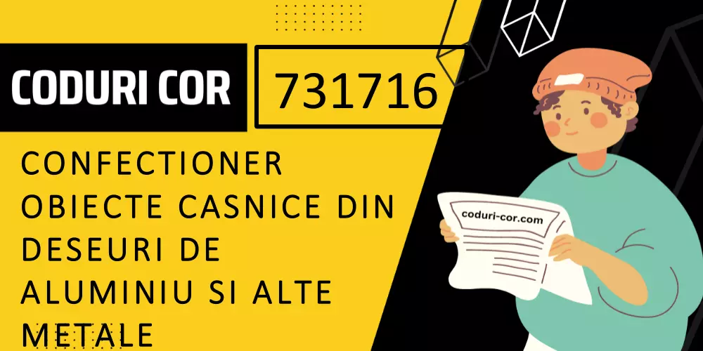 Cod COR confectioner obiecte casnice din deseuri de aluminiu si alte metale