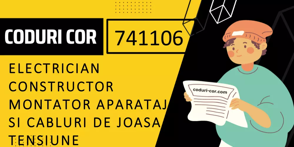 Cod COR electrician constructor montator aparataj si cabluri de joasa tensiune