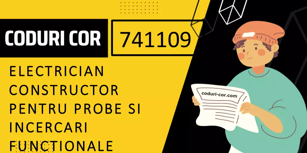 Cod COR electrician constructor pentru probe si incercari functionale