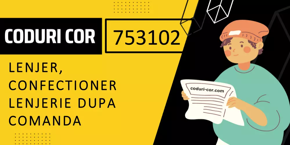 Cod COR lenjer, confectioner lenjerie dupa comanda