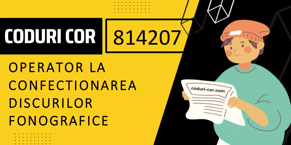 Cod COR operator la confectionarea discurilor fonografice