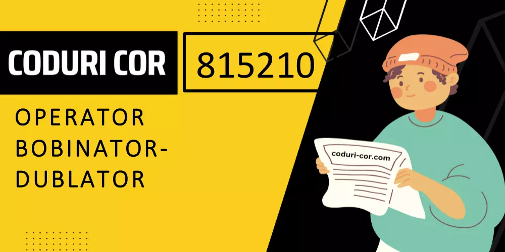 Cod COR operator bobinator-dublator