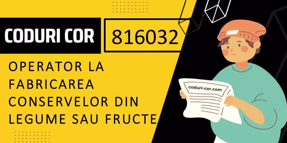 Cod COR operator la fabricarea conservelor din legume sau fructe