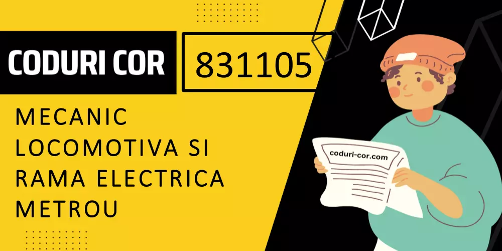 Cod COR mecanic locomotiva si rama electrica metrou