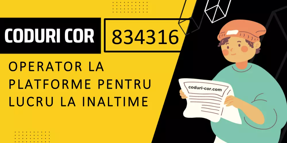 Cod COR operator la platforme pentru lucru la inaltime 