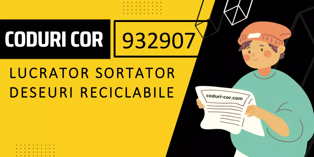 Cod COR lucrator sortator deseuri reciclabile