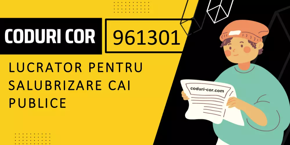 Cod COR lucrator pentru salubrizare cai publice